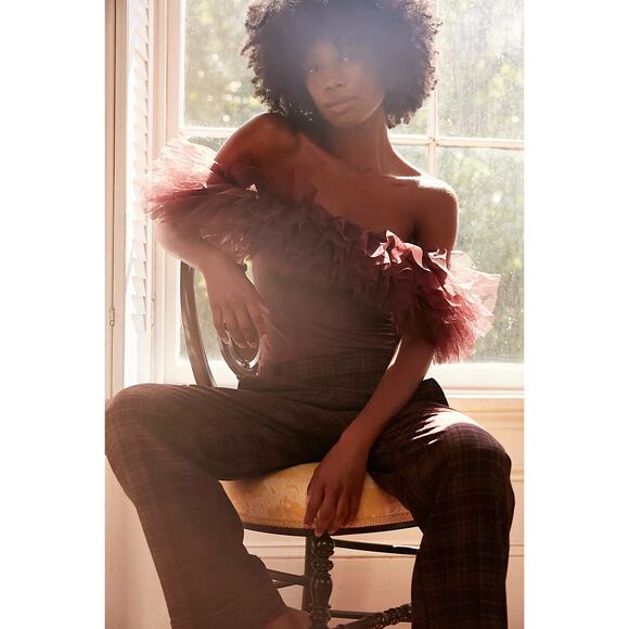 New Free People INTIMATELY Big Love Bodysuit $88 X-SMALL Purple OTS - Picture 5 of 6